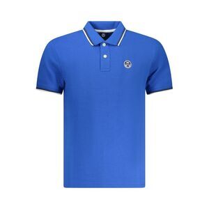 North Sails Blue Cotton Men Polo Men's Shirt